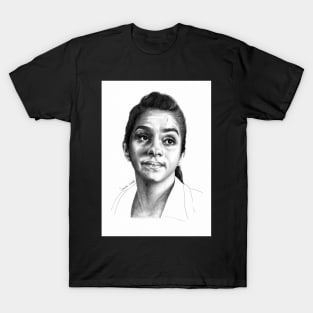 "Is it that obvious?" Yasmin Khan Mandip Gill Portrait T-Shirt